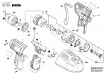 Bosch 3 601 JA6 900 Gdr 10,8-Li Impact Wrench 10.8 V / Eu Spare Parts